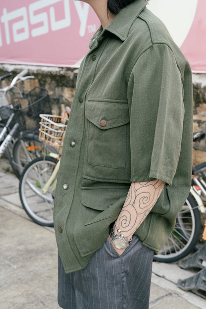 1950s "DAY'S" Ranger Whipcord Cruiser Jacket - Cropped Sleeves