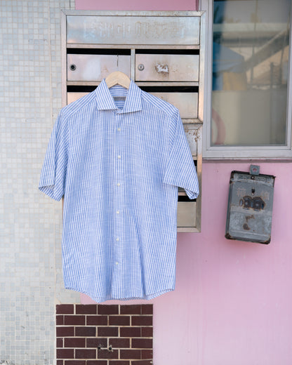 「SARTORIA DIFFUSION」ストライプボタンアップシャツ