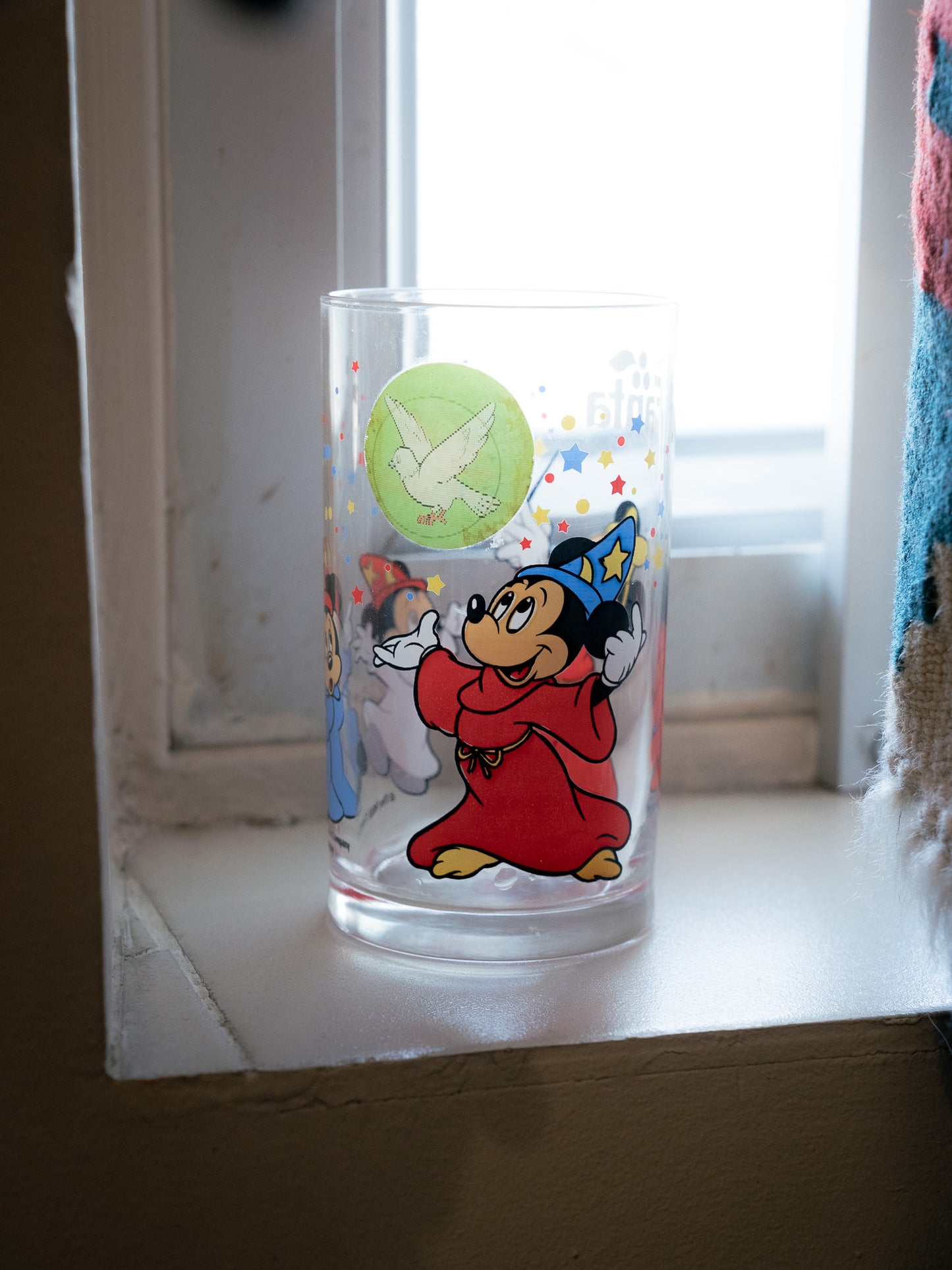 FANTA x DISNEY Wizard Novelty Sticker Glass Tumbler
