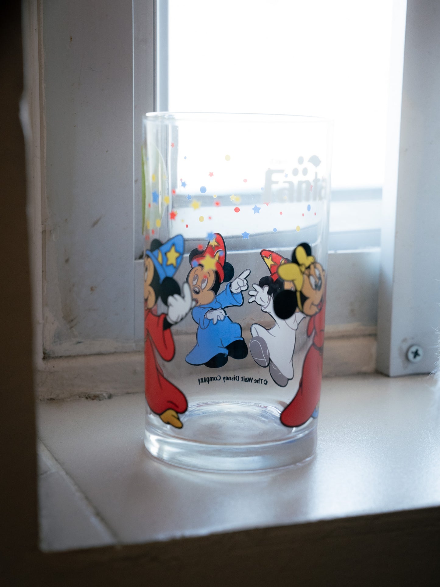 FANTA x DISNEY Wizard Novelty Sticker Glass Tumbler