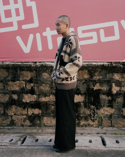 ~1990s "FIRST DOWN" Cowichan Knit Sweater