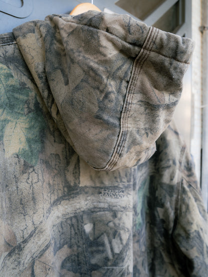 "WALLS BLACK DUCK" Tree Camo Zip-Up Hooded Jacket