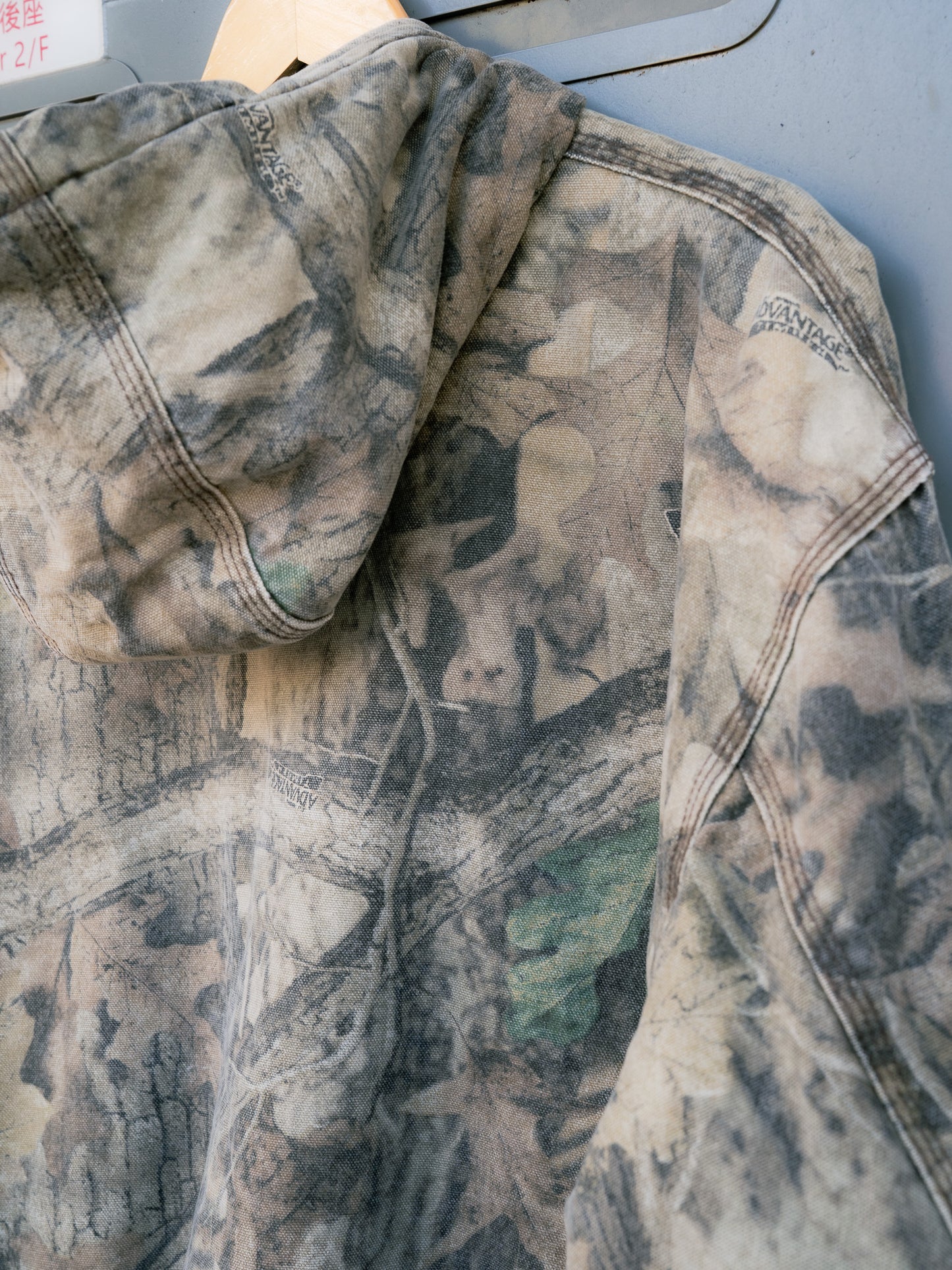 "WALLS BLACK DUCK" Tree Camo Zip-Up Hooded Jacket