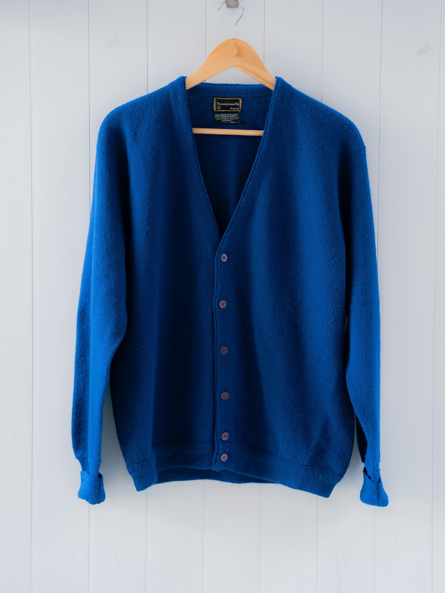 1970s "PENNEYS TOWNCRAFT" Acrylic Button Up Cardigan