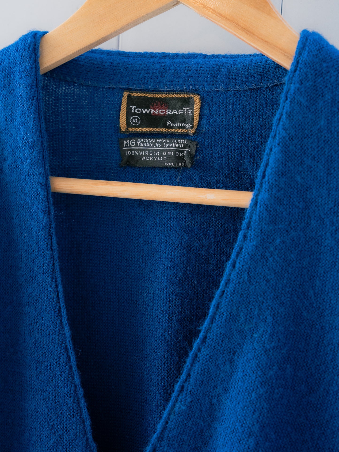 1970s "PENNEYS TOWNCRAFT" Acrylic Button Up Cardigan