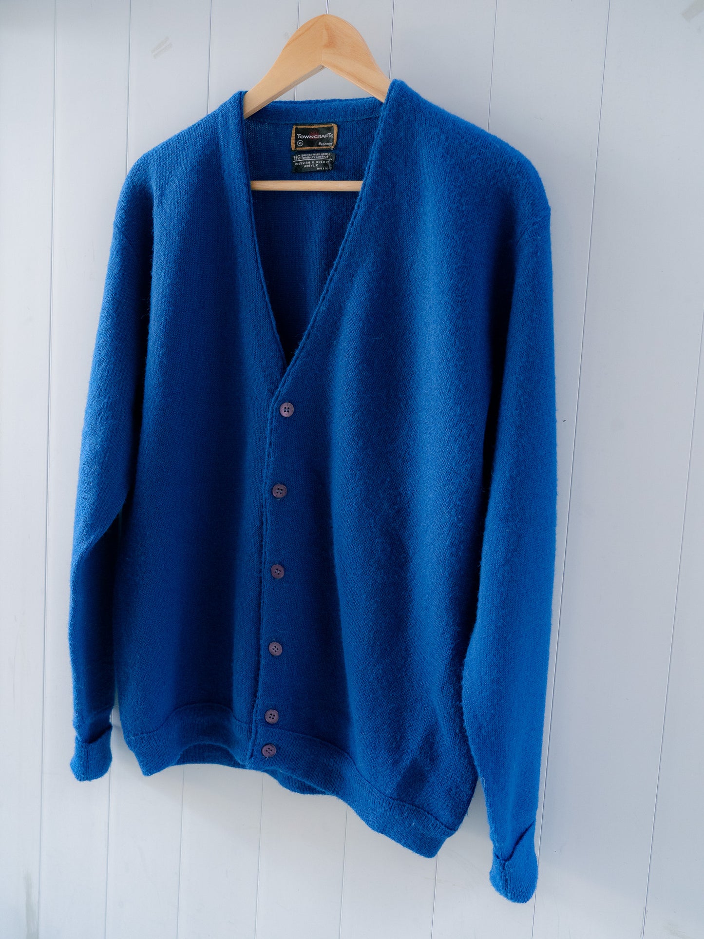 1970s "PENNEYS TOWNCRAFT" Acrylic Button Up Cardigan