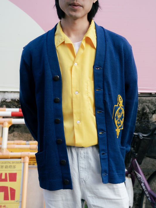 1960's "Dehen" Letterman Wool Cardigan