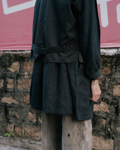 1910-20s French Indigo Linen Biaude