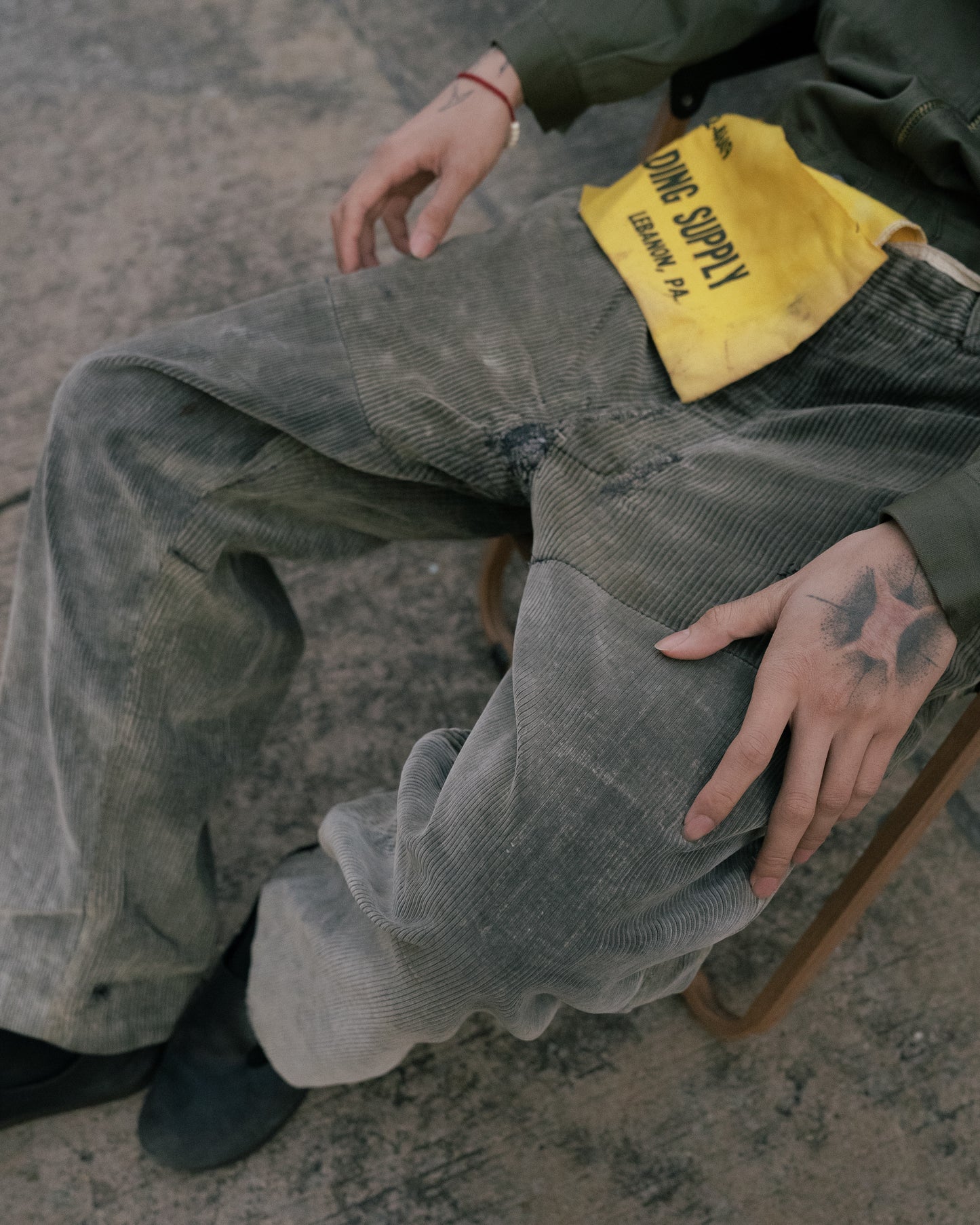 1940s French "ROYAL PICARD" Corduroy Work Pants