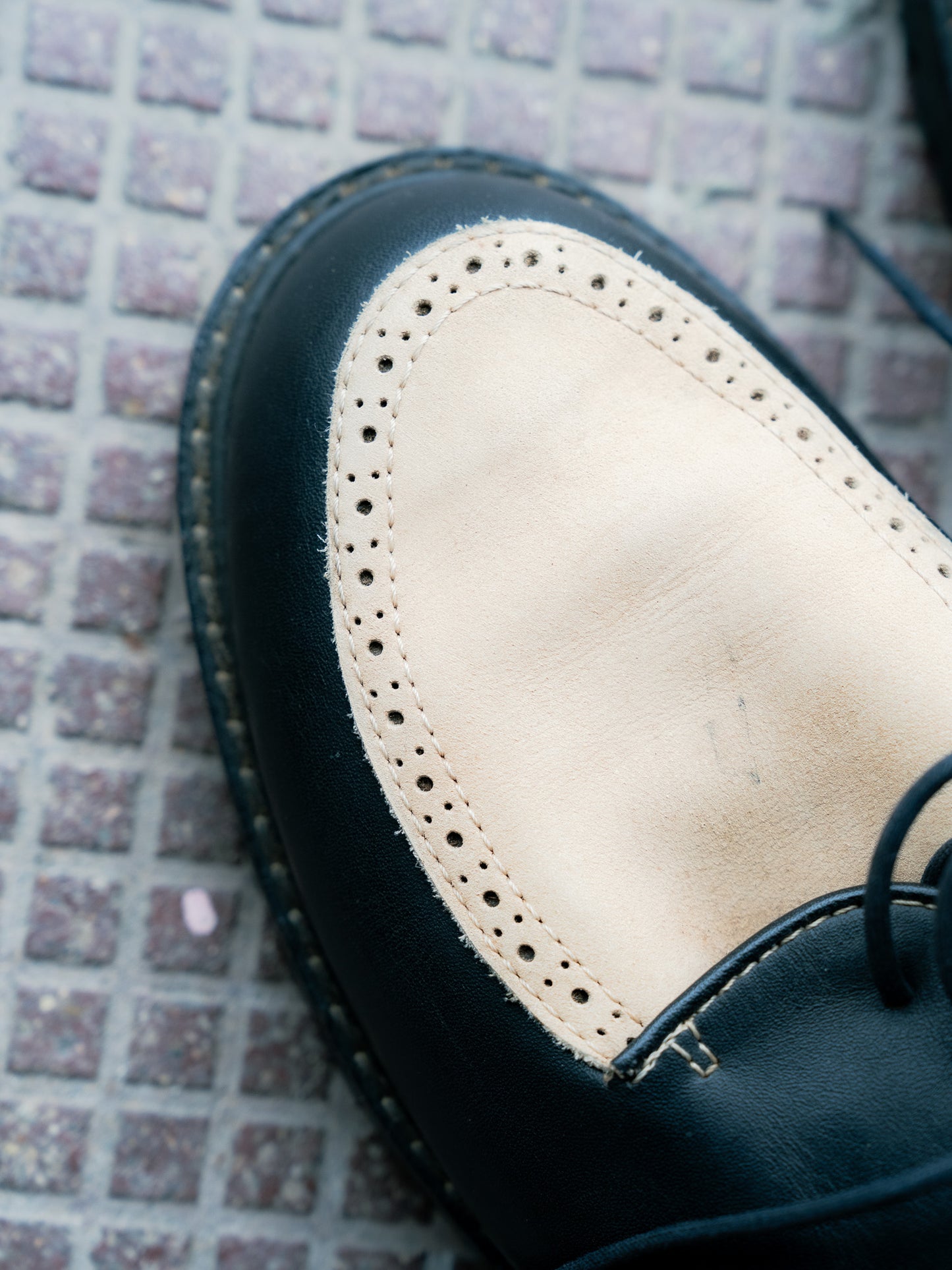 "KENZO" Two-Tone Leather Shoes