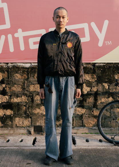 1990s “King Louie” Embroidered Satin Jacket