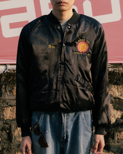 1990s “King Louie” Embroidered Satin Jacket