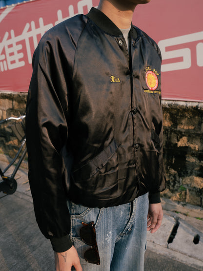 1990s “King Louie” Embroidered Satin Jacket