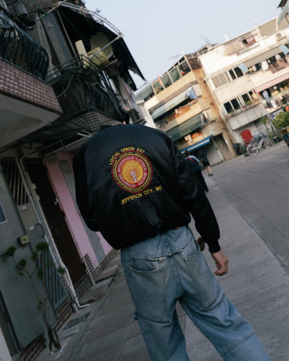 1990s “King Louie” Embroidered Satin Jacket