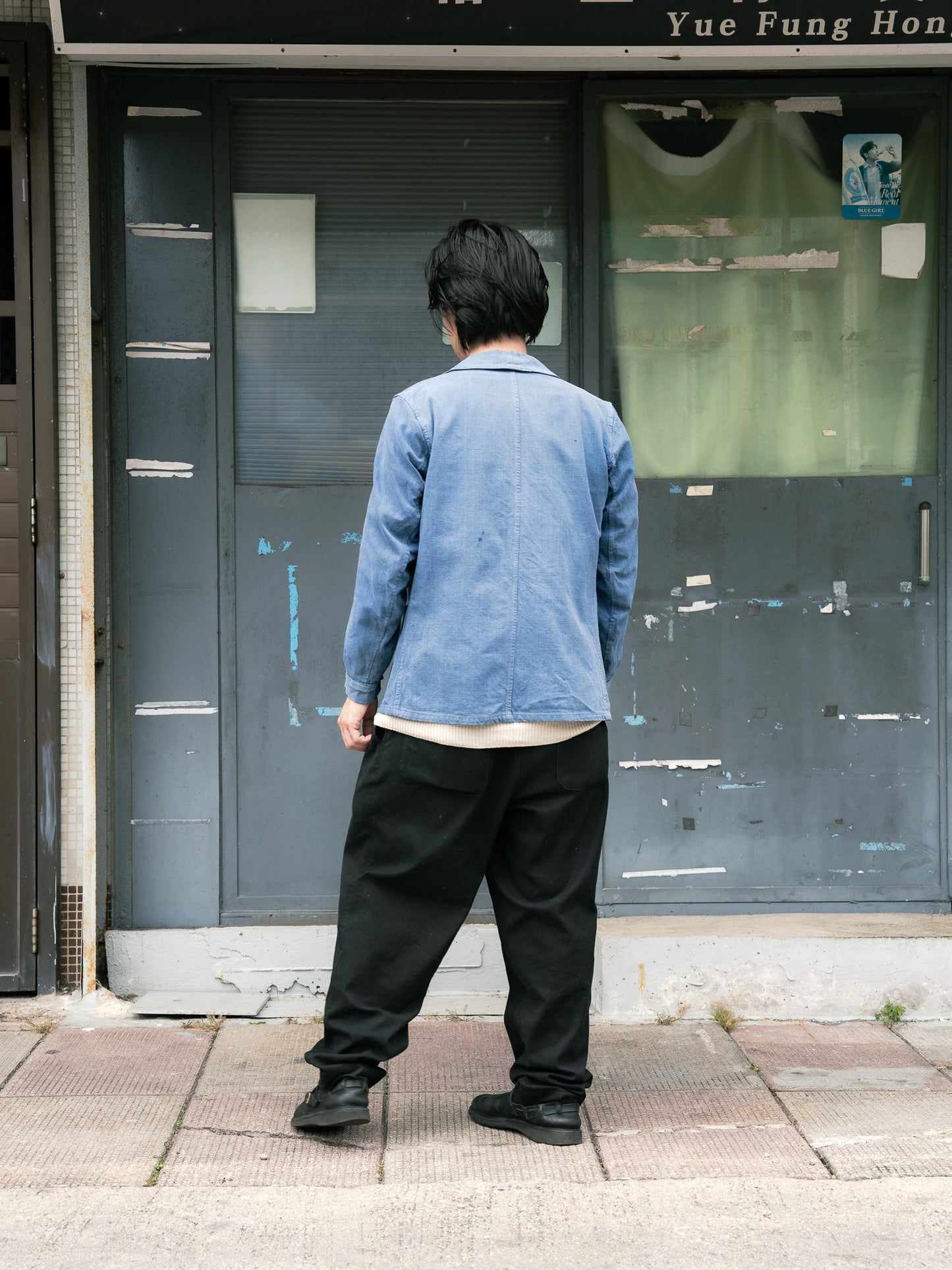 1940s French Indigo Work Jacket