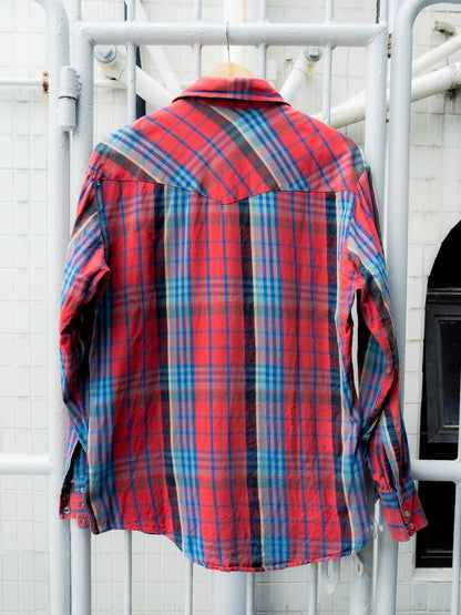 "ELY CATTLEMAN" Plaid Long Sleeves Snap Shirt