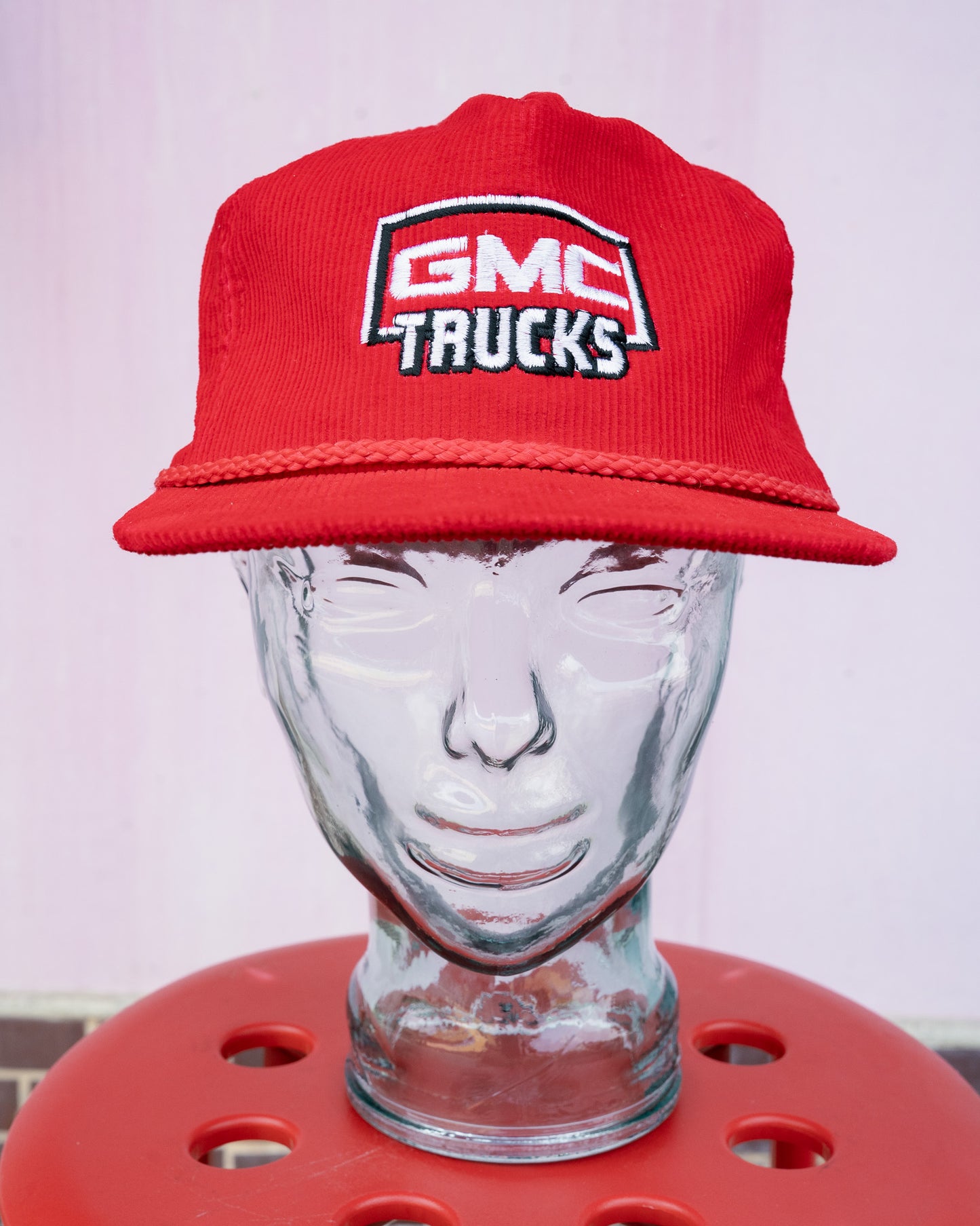 1980-90s "AmaPro" GMC TRUCKS Corduroy Zipback Rope Cap
