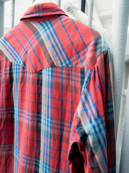 "ELY CATTLEMAN" Plaid Long Sleeves Snap Shirt