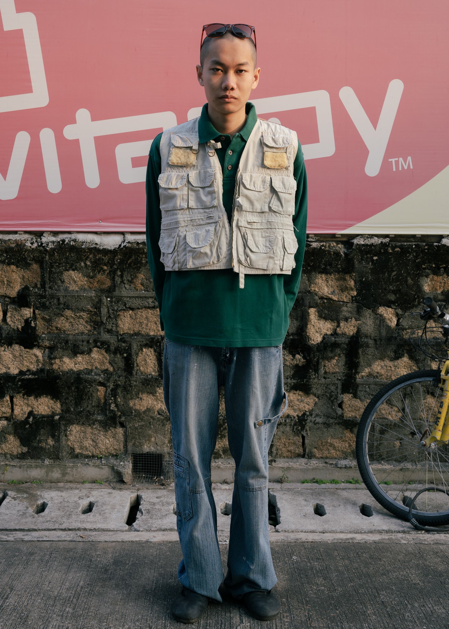 "ELLESSE" Long Sleeve Polo Shirt