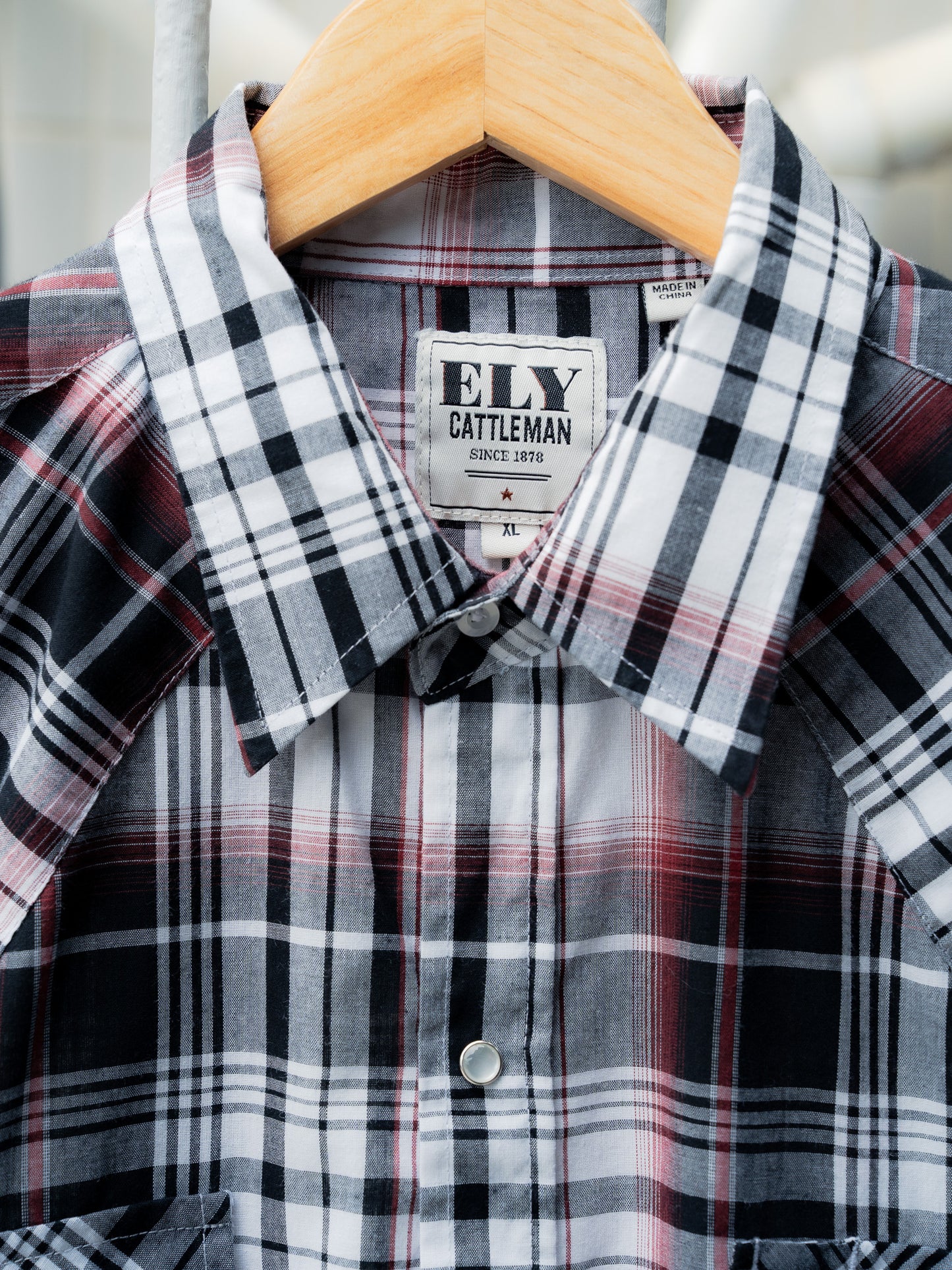 "ELY CATTLEMAN" Long Sleeves Western Snap Shirt