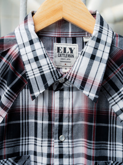 "ELY CATTLEMAN" Long Sleeves Western Snap Shirt