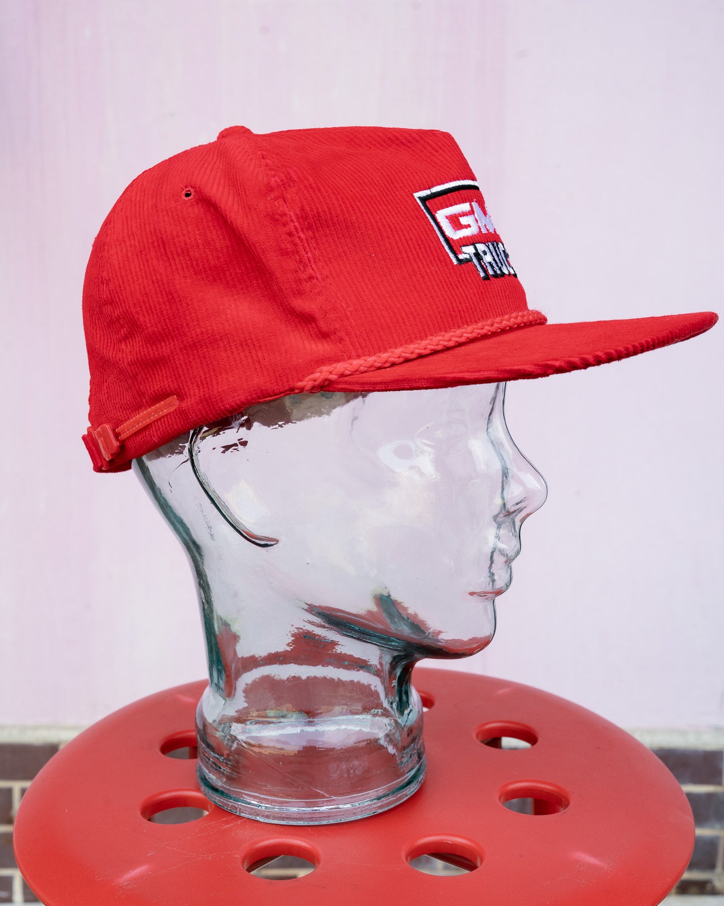 1980-90s "AmaPro" GMC TRUCKS Corduroy Zipback Rope Cap