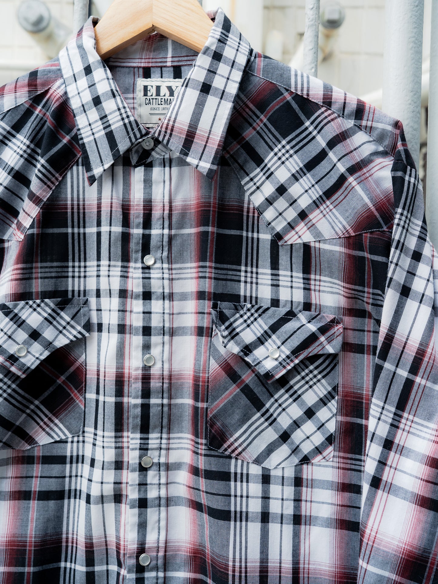 "ELY CATTLEMAN" Long Sleeves Western Snap Shirt