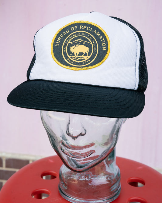 1980-90s "YOUNG AN" U.S. Bureau of Reclamation Official Logo Mesh Back Trucker Hat
