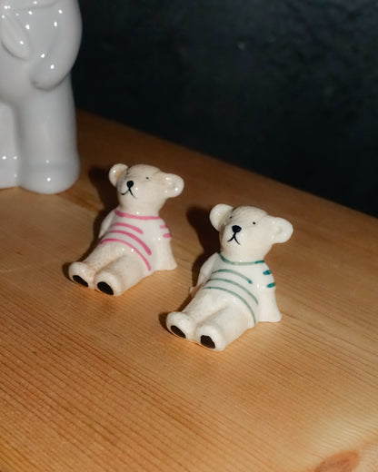 Cookie Bears Pottery Shakers & Chopstick Rests Set - 陶瓷曲奇小熊調味瓶和小熊筷子座套裝