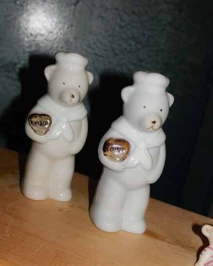 Cookie Bears Pottery Shakers & Chopstick Rests Set - 陶瓷曲奇小熊調味瓶和小熊筷子座套裝