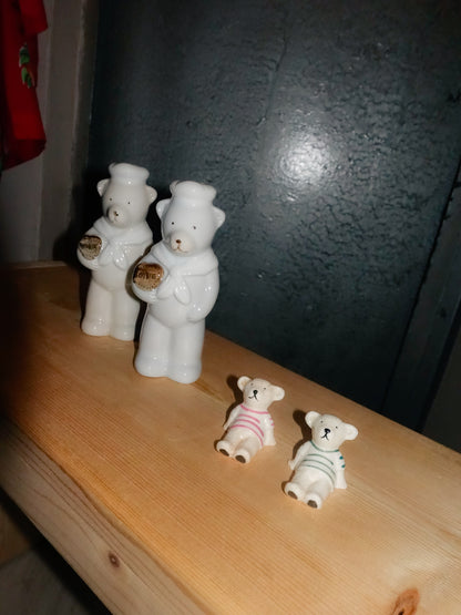 Cookie Bears Pottery Shakers & Chopstick Rests Set - 陶瓷曲奇小熊調味瓶和小熊筷子座套裝