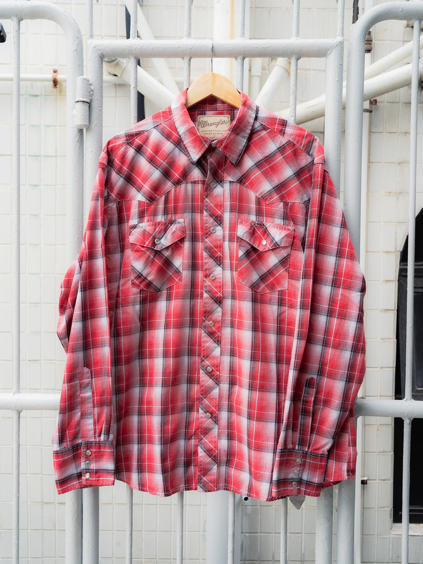 "WRANGLER" Long Sleeves Western Snap Shirt
