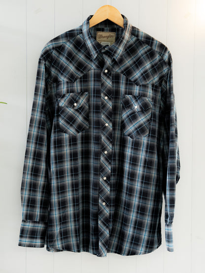 "WRANGLER" Long Sleeves Western Snap Shirt