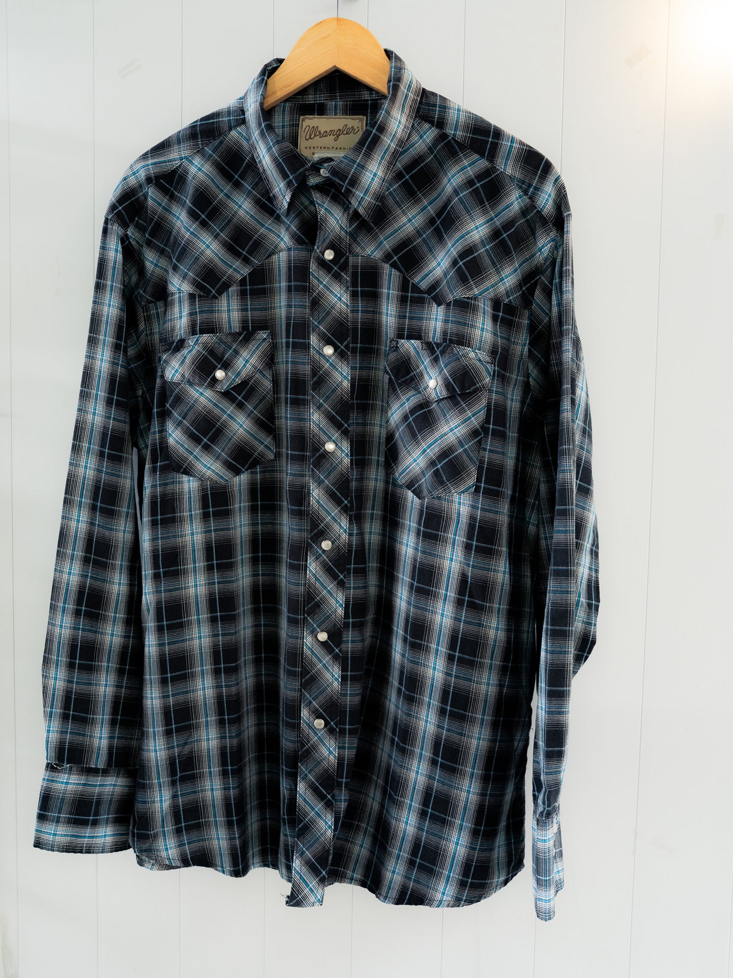 "WRANGLER" Long Sleeves Western Snap Shirt