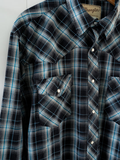 "WRANGLER" Long Sleeves Western Snap Shirt