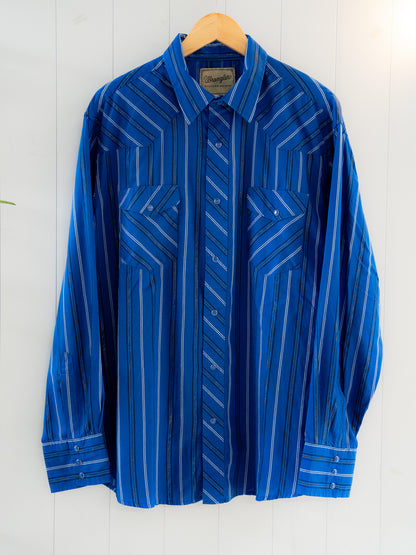 "WRANGLER" Long Sleeves Western Snap Shirt