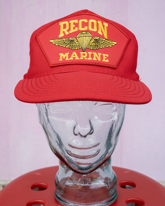 1990s "NORTHSTAR" U.S. Marine Corps RECON Paratrooper Wings Trucker Hat
