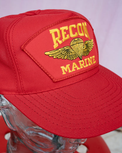 1990s "NORTHSTAR" U.S. Marine Corps RECON Paratrooper Wings Trucker Hat