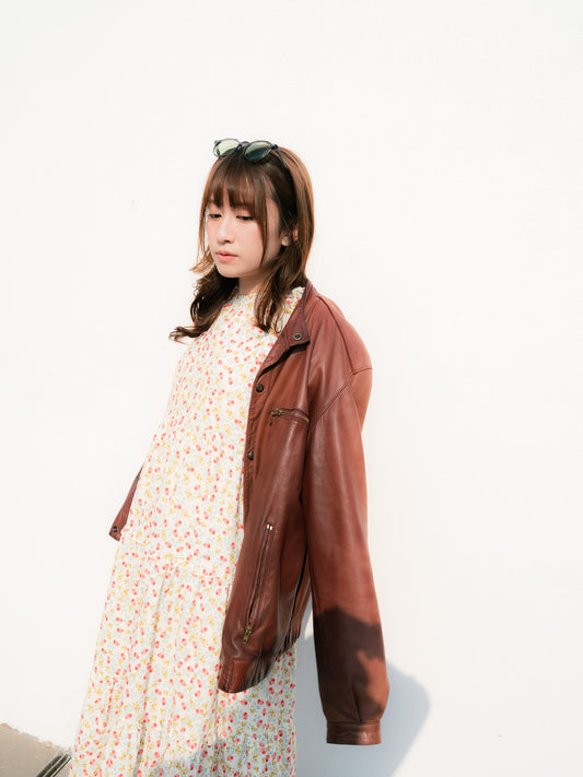 Early 1980s French Leather Rider Jacket