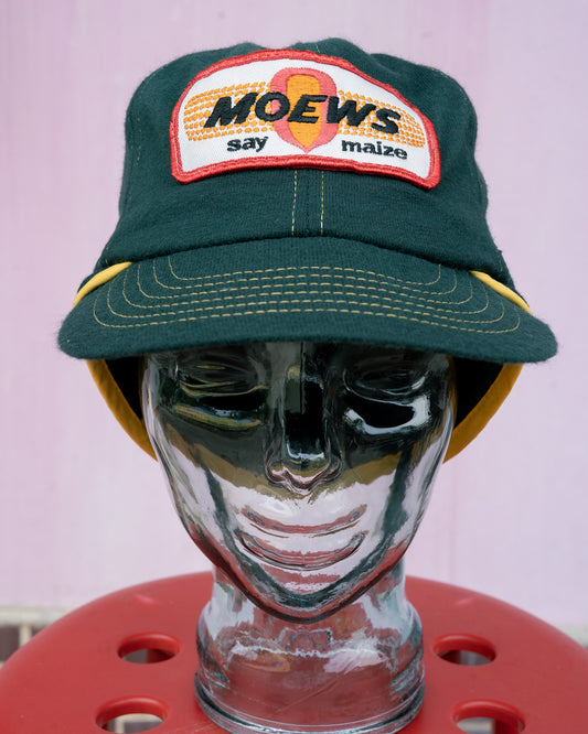 1980s "Swingster“ MOEWS Seed Co. Say Maize Flap Cap