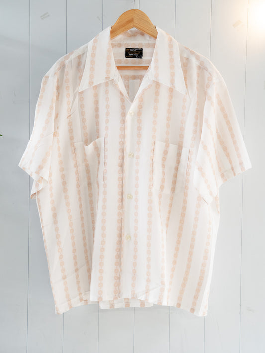 1970s "JCPENNEYS TOWNCRAFT" Loop Collar S/S Shirt