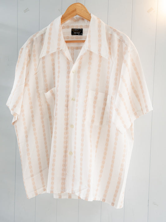 1970s "JCPENNEYS TOWNCRAFT" Loop Collar S/S Shirt