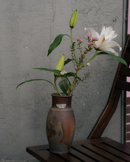 SHOWA ERA - Ceramic Vase 昭和時期 備前焼 桃辮堂 桃山窯 陶瓷花器