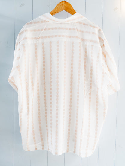 1970s "JCPENNEYS TOWNCRAFT" Loop Collar S/S Shirt