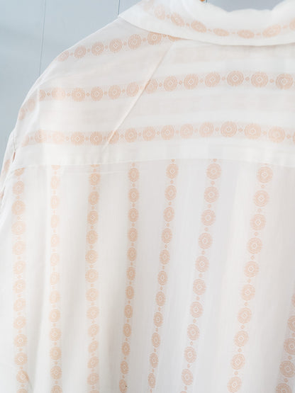 1970s "JCPENNEYS TOWNCRAFT" Loop Collar S/S Shirt