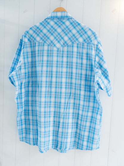 "WRANGLER" Short Sleeves Western Snap Shirt