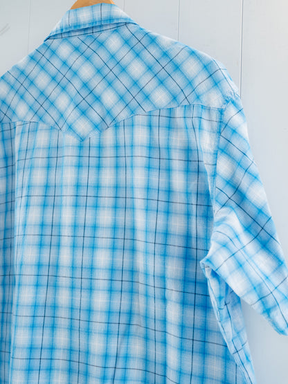 "WRANGLER" Short Sleeves Western Snap Shirt