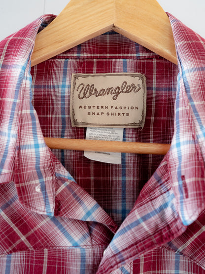 "WRANGLER" Short Sleeves Western Snap Shirt