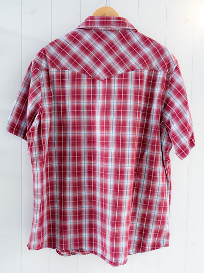 "WRANGLER" Short Sleeves Western Snap Shirt