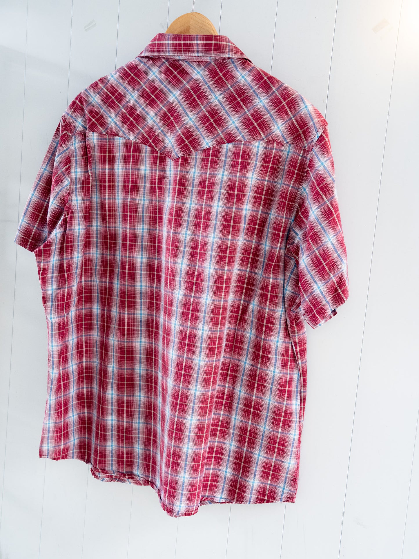 "WRANGLER" Short Sleeves Western Snap Shirt